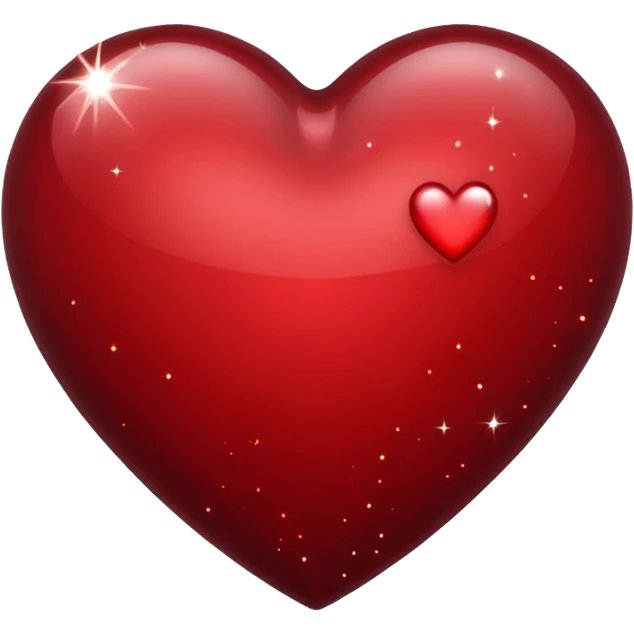 dark red sparkly heart emoji