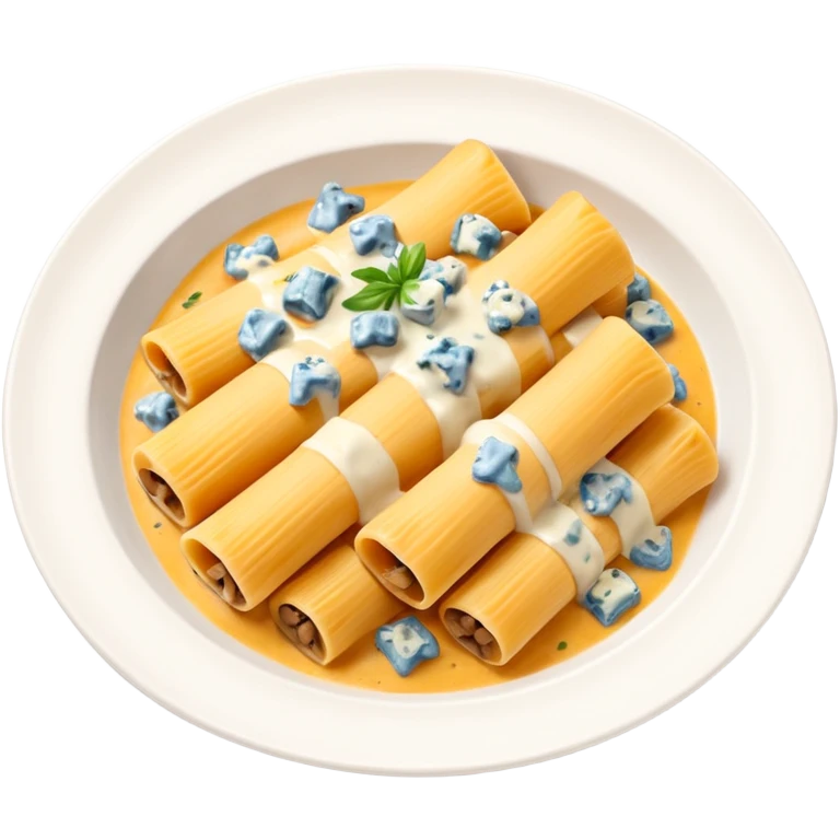 rigatoni mushrooms with blue cheese sauce emoji