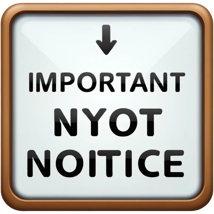 important notice emoji