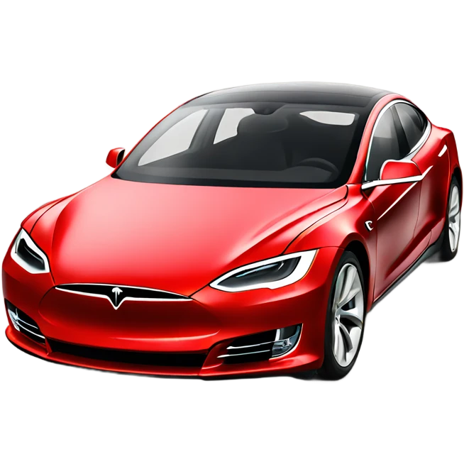 Red Tesla  emoji