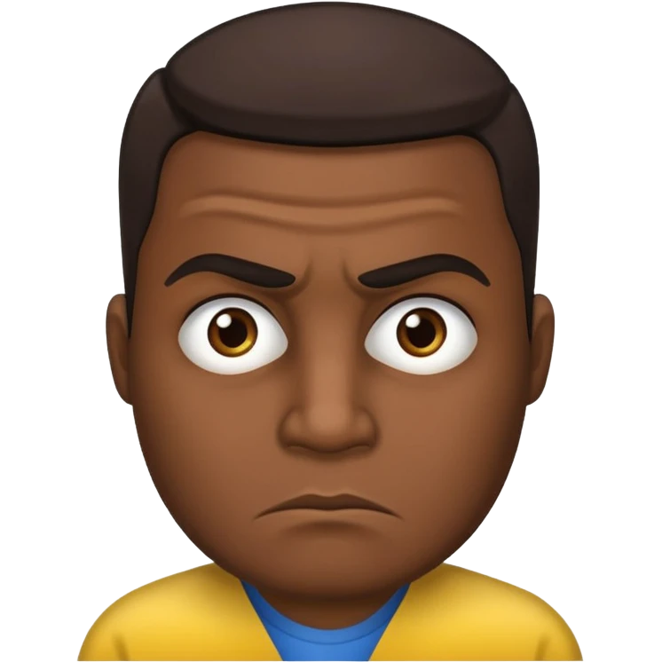 The disgruntled Colombian emoji