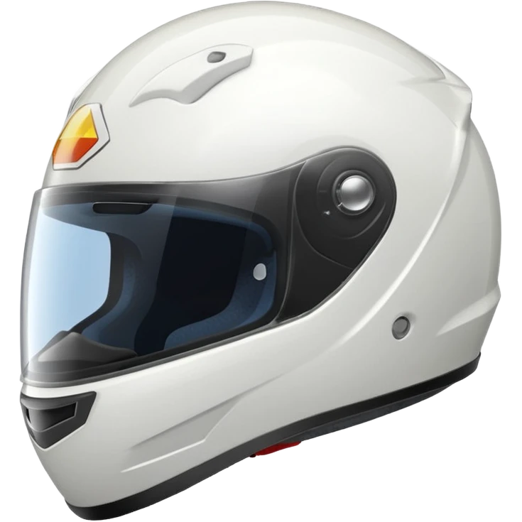 White motorcycle helmet  emoji