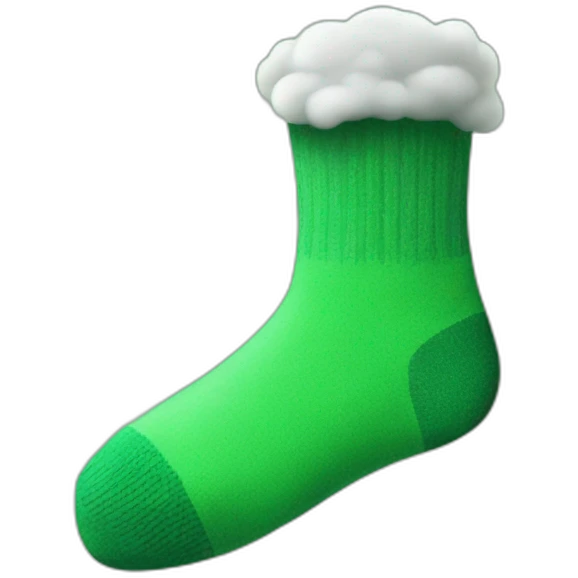 sock with green smoke coming out emoji