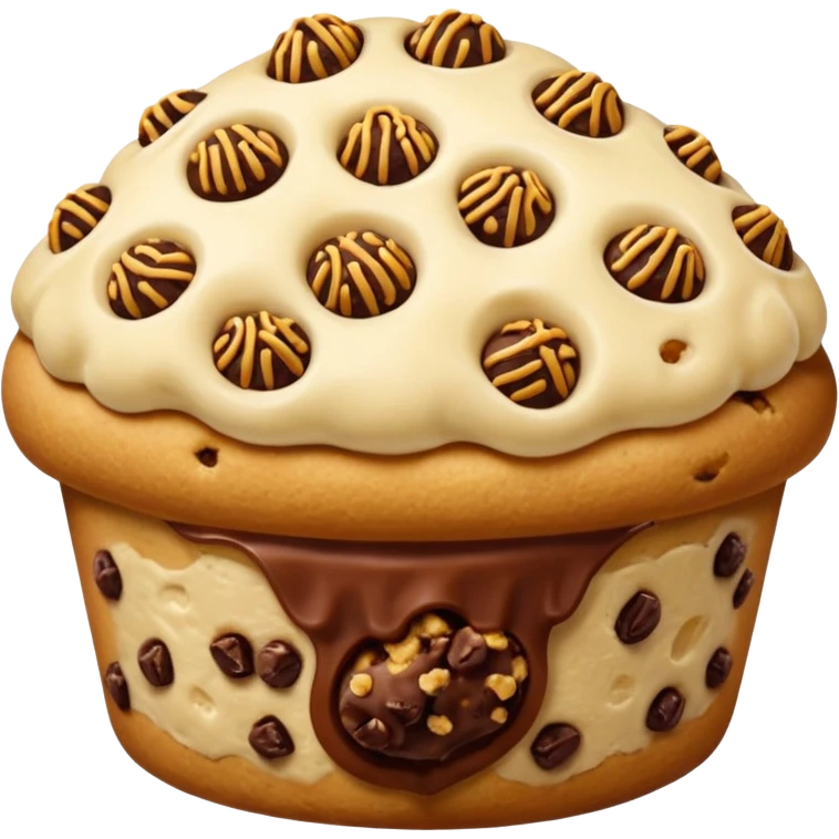 one filled DATE like mjool with like cookie dough topping  emoji