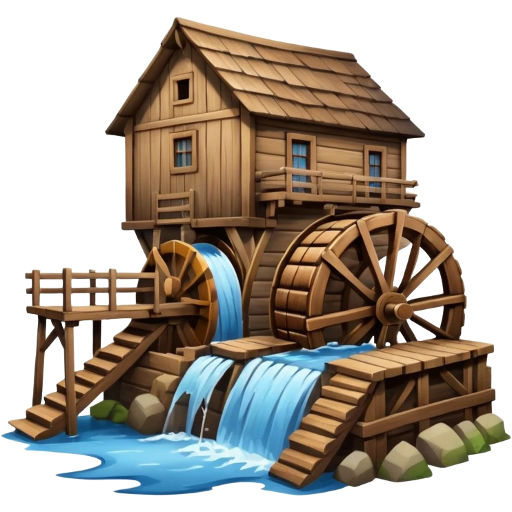 Moulin a eau emoji
