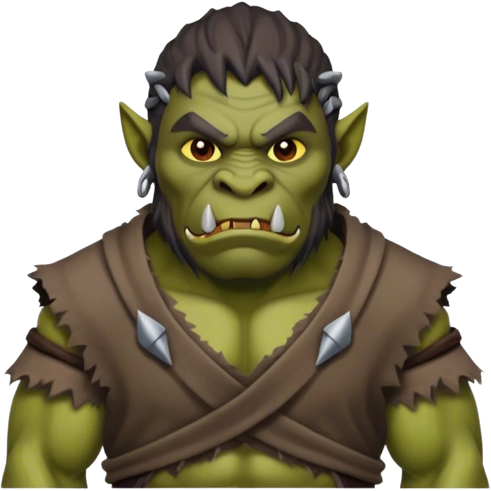 dnd orc wearing cloth emoji