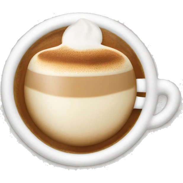 Cappuccino: A classic Italian coffee with equal parts espresso, steamed milk, and foam. emoji