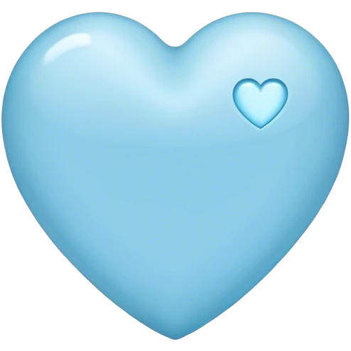 light blue heart  emoji