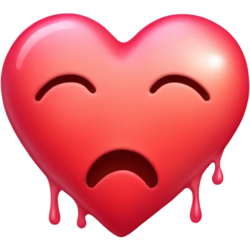Melting heart emoji blushing  emoji