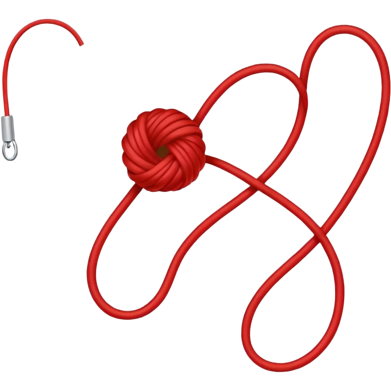 Red string of fate emoji