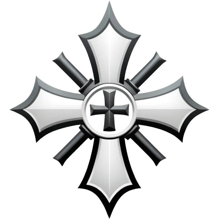Teutonic Order cross emoji
