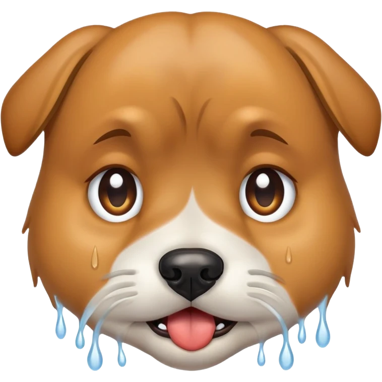 Dog crying emoji