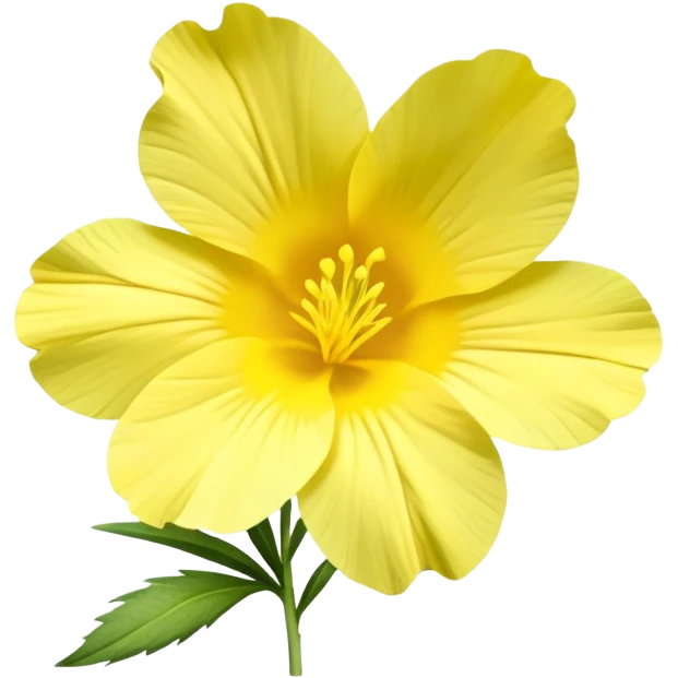 evening primrose flower yellow petals emoji