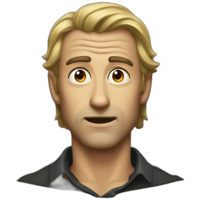 handsome frightning men emoji