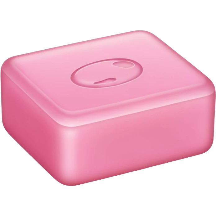 pink soap emoji