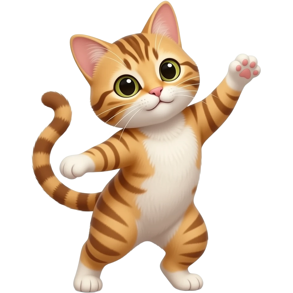 Un chat qui dance emoji