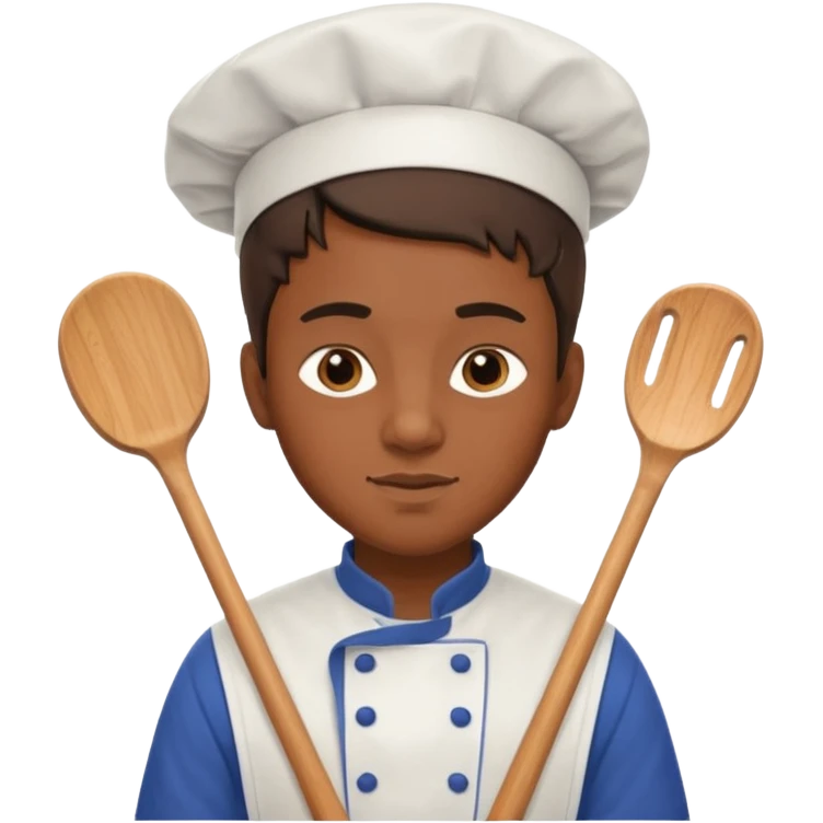 King Hockey player with chef apron emoji