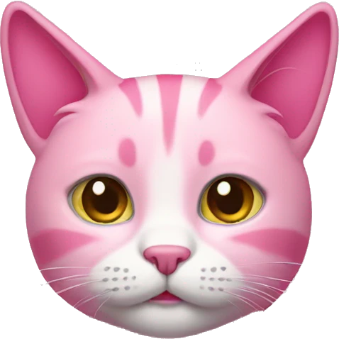 Pink cat emoji