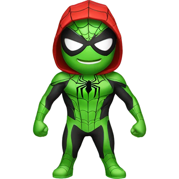 spiderman green emoji
