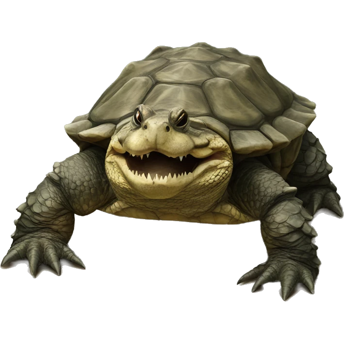 Alligator snapping turtle emoji