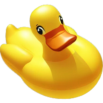 inflatable duck on pool emoji