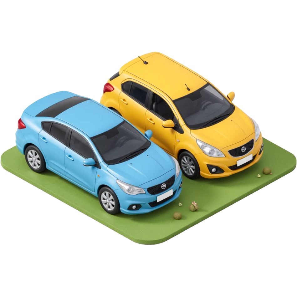 2 cars side by side emoji