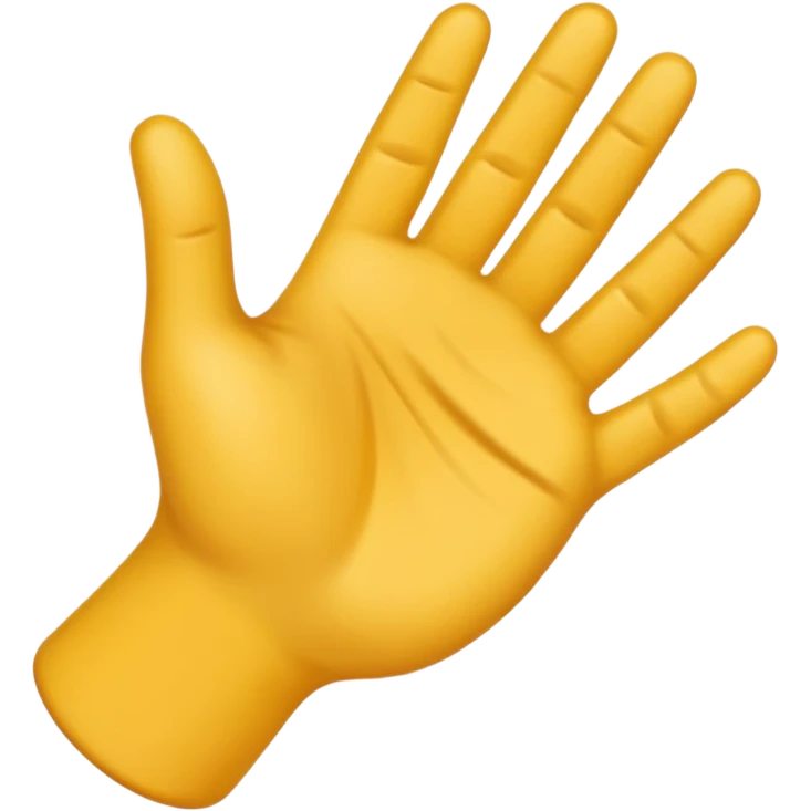 Crea un emoji que sea este ✋️ pero de cabeza, osea invertido emoji