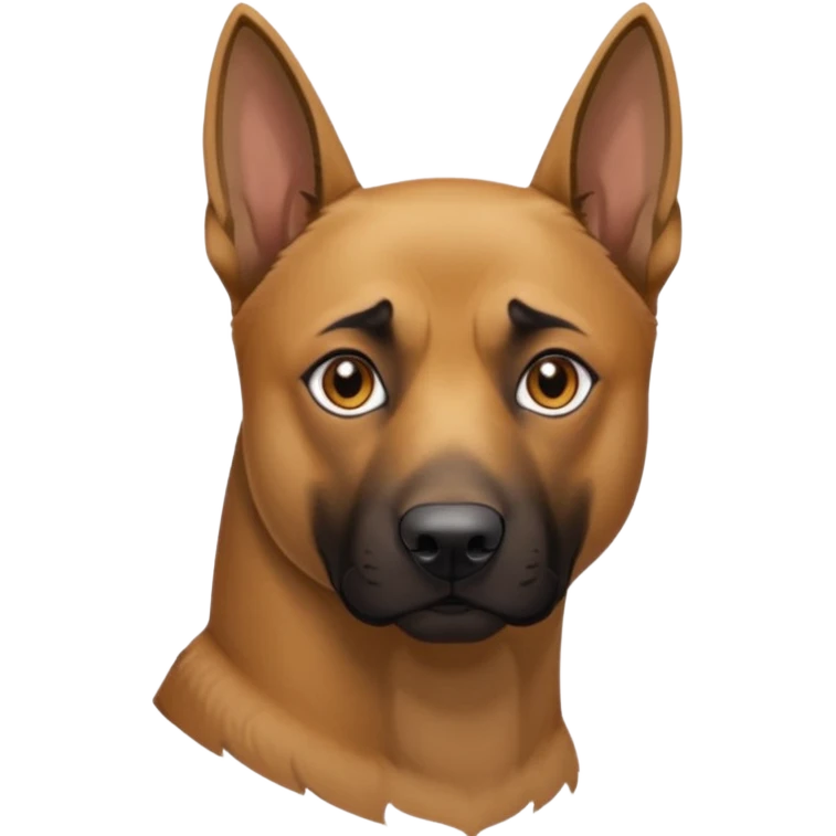 completely tan colored malinois emoji