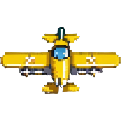 yellow propeller plane emoji