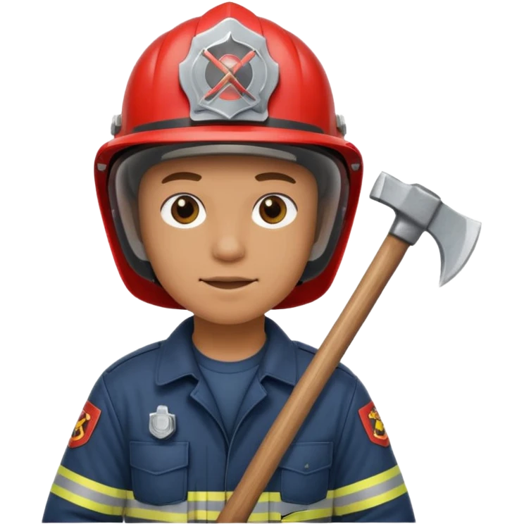 wild in firefighter suit emoji