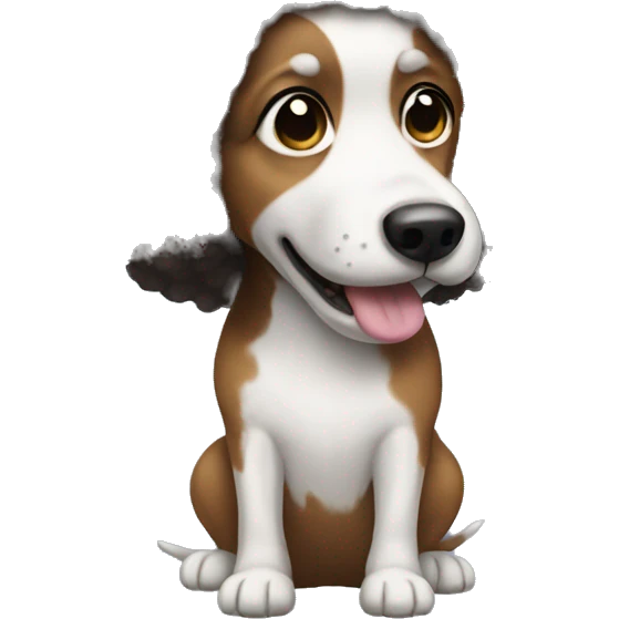 Dog with Afro emoji