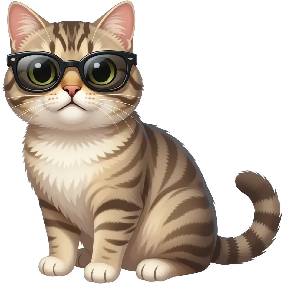 Cat wearing sunglasses emoji