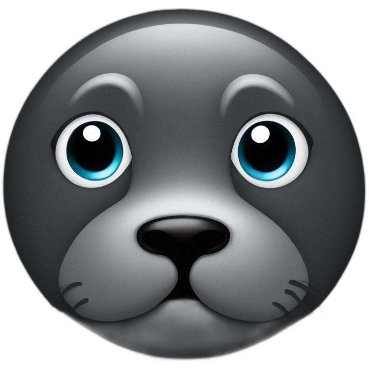black seal wink of the eyes emoji