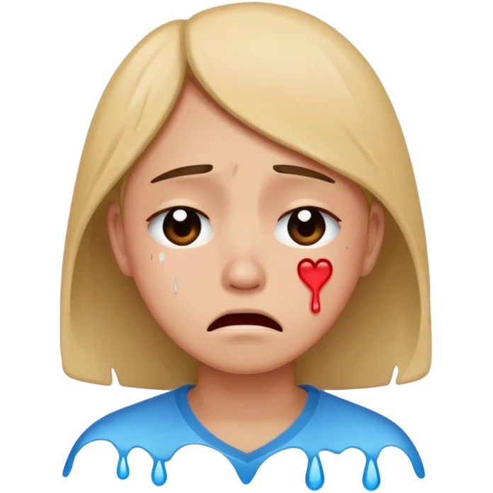 cry from the bottom of their hearts, with the broken heart emoji emoji