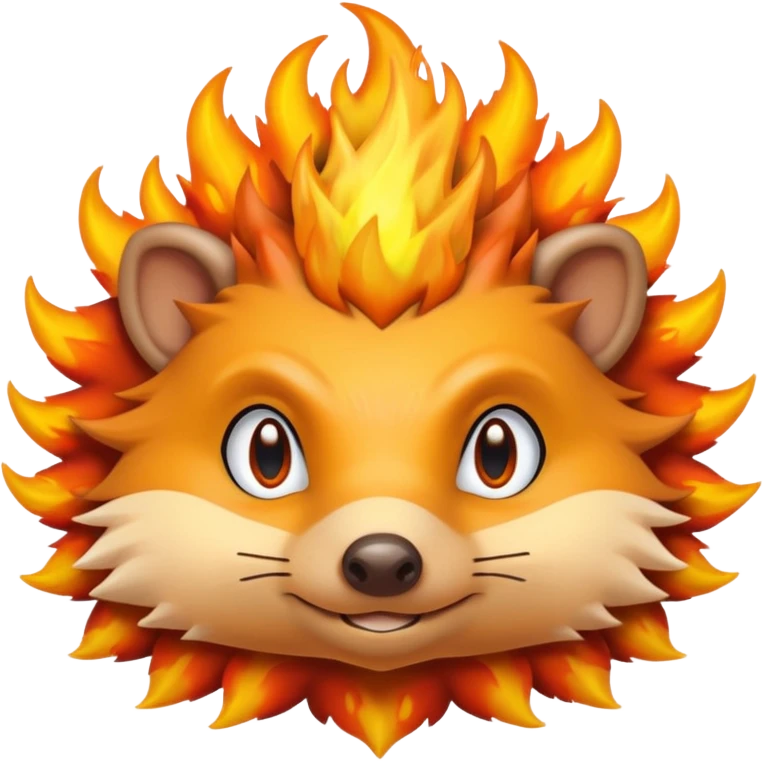 fire bender hedgehog  emoji
