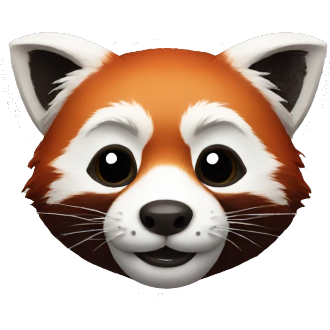 little red panda mask emoji