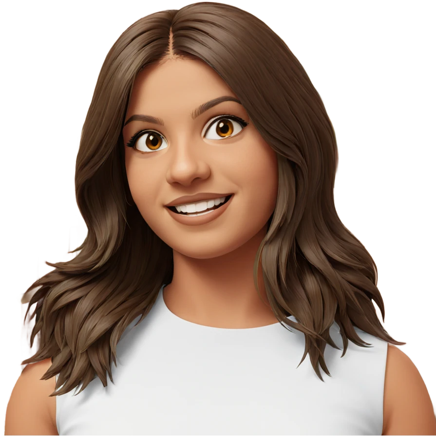 smiling girl by brick wall emoji