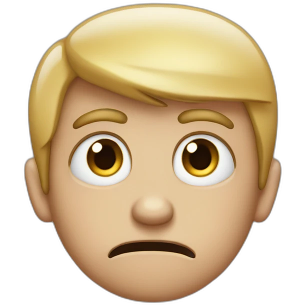 Facepalming ungenred humman with very big eyes emoji