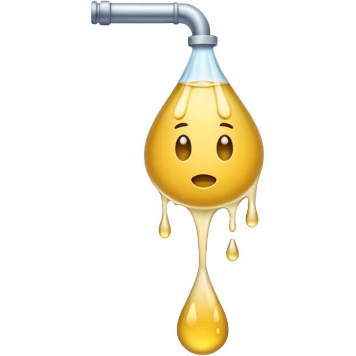 stream of plain pee no face just dripping pee emoji
