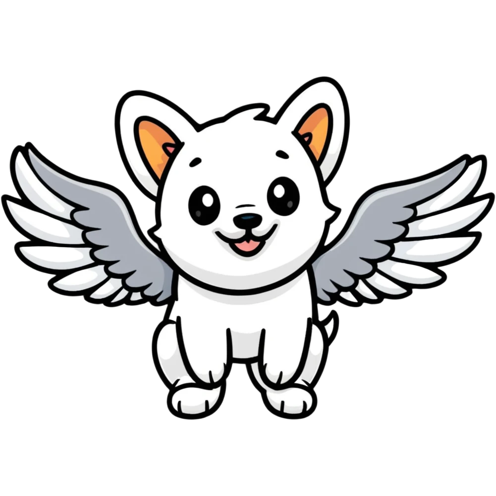 Perro con alas emoji