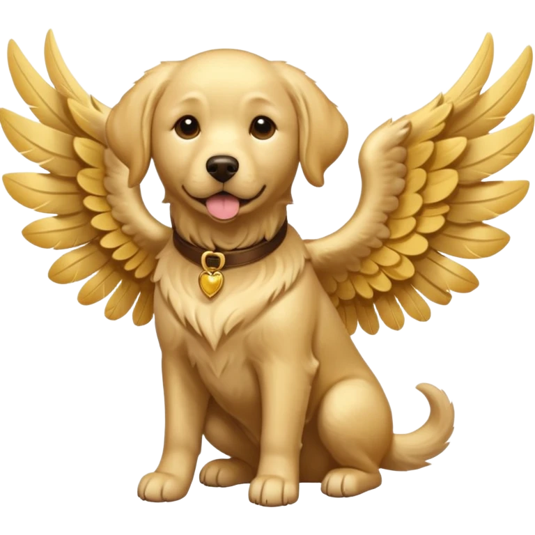 labrador with wings emoji