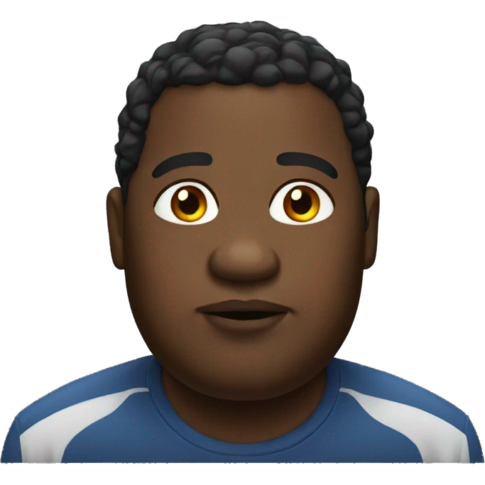 fat black man emoji