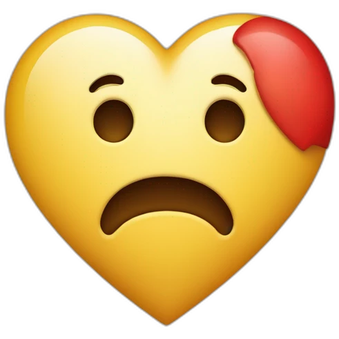 Un y emoji con cara de corazon agarrando la palabra payola emoji