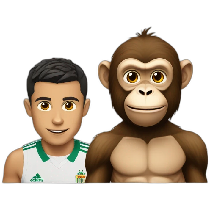 monkey and cristiano ronaldo emoji