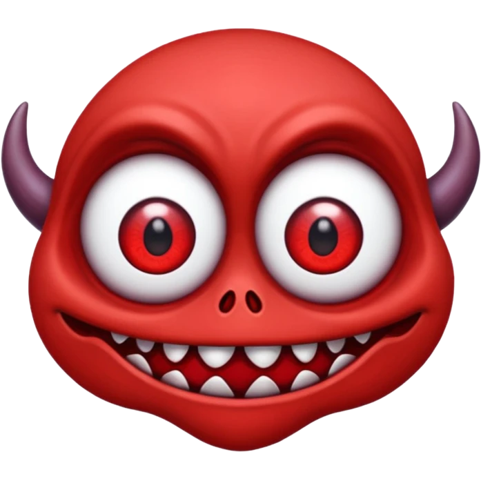 maak een emojie van de vecna  van stranger things in het rood  emoji
