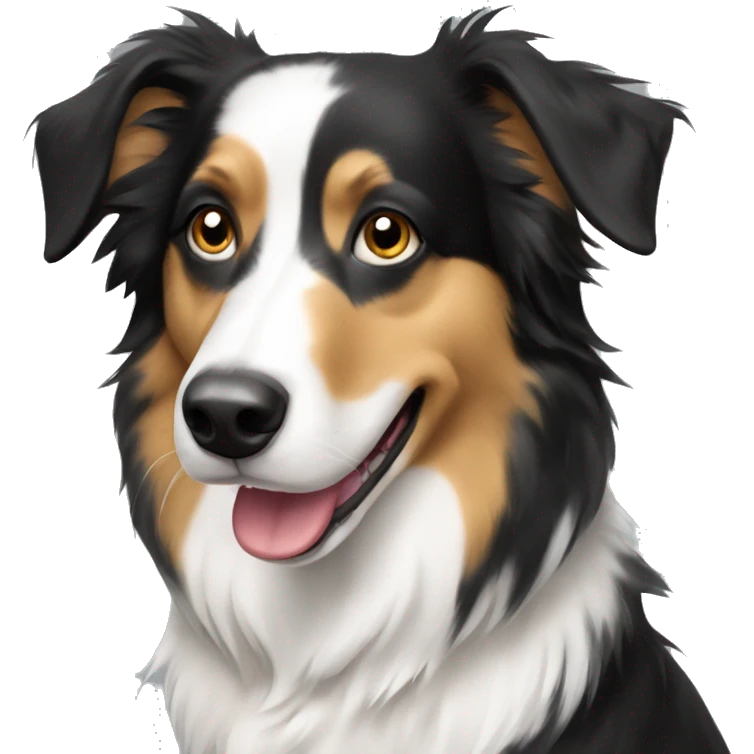 boarder collie aussie mix dog emoji