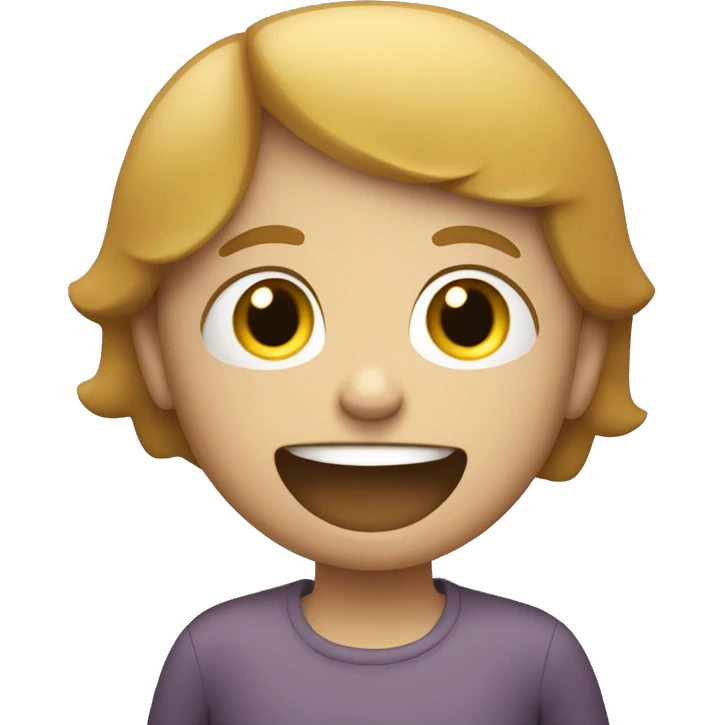 talking child with speech bubble  emoji