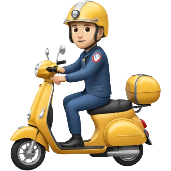 Emanuel Macron en scooter emoji