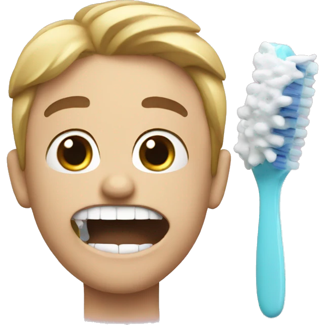 brushing my teeth emoji