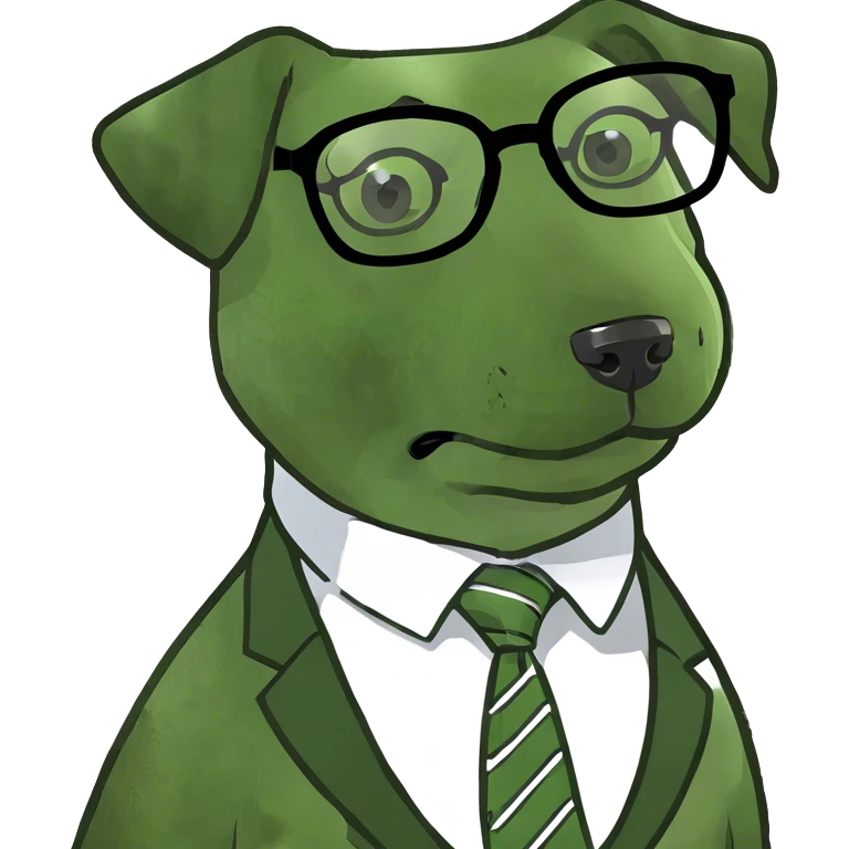 Smart dog emoji